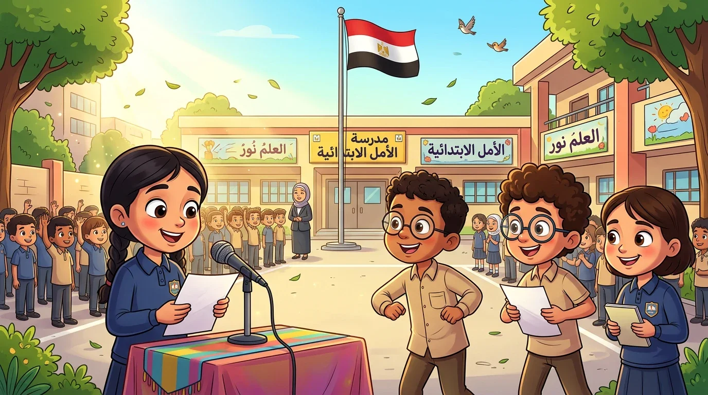 image about  إذاعة مدرسية عن العلم والعمل كاملة ومنظمة | جاهزة لجميع المراحل