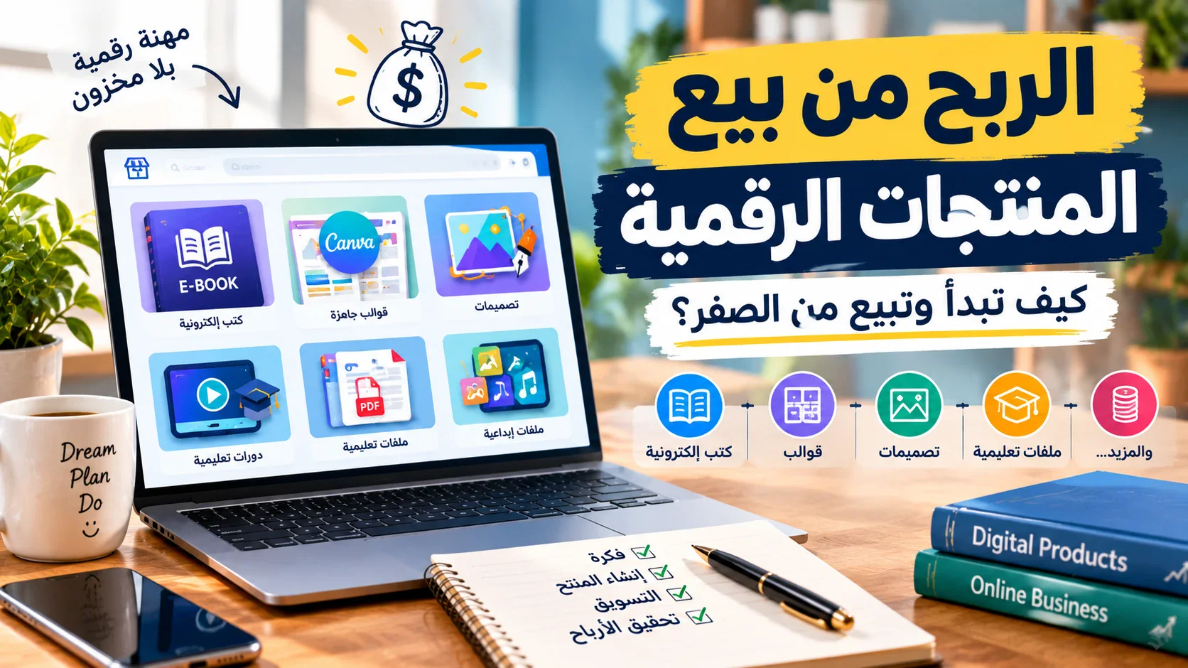 image about بدأ الربح من المنتجات الرقمية بدون رأس مال