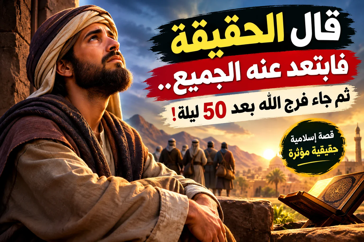 image about قال الحقيقة فابتعد عنه الجميع.. ثم جاء فرج الله بعد 50 ليلة!»