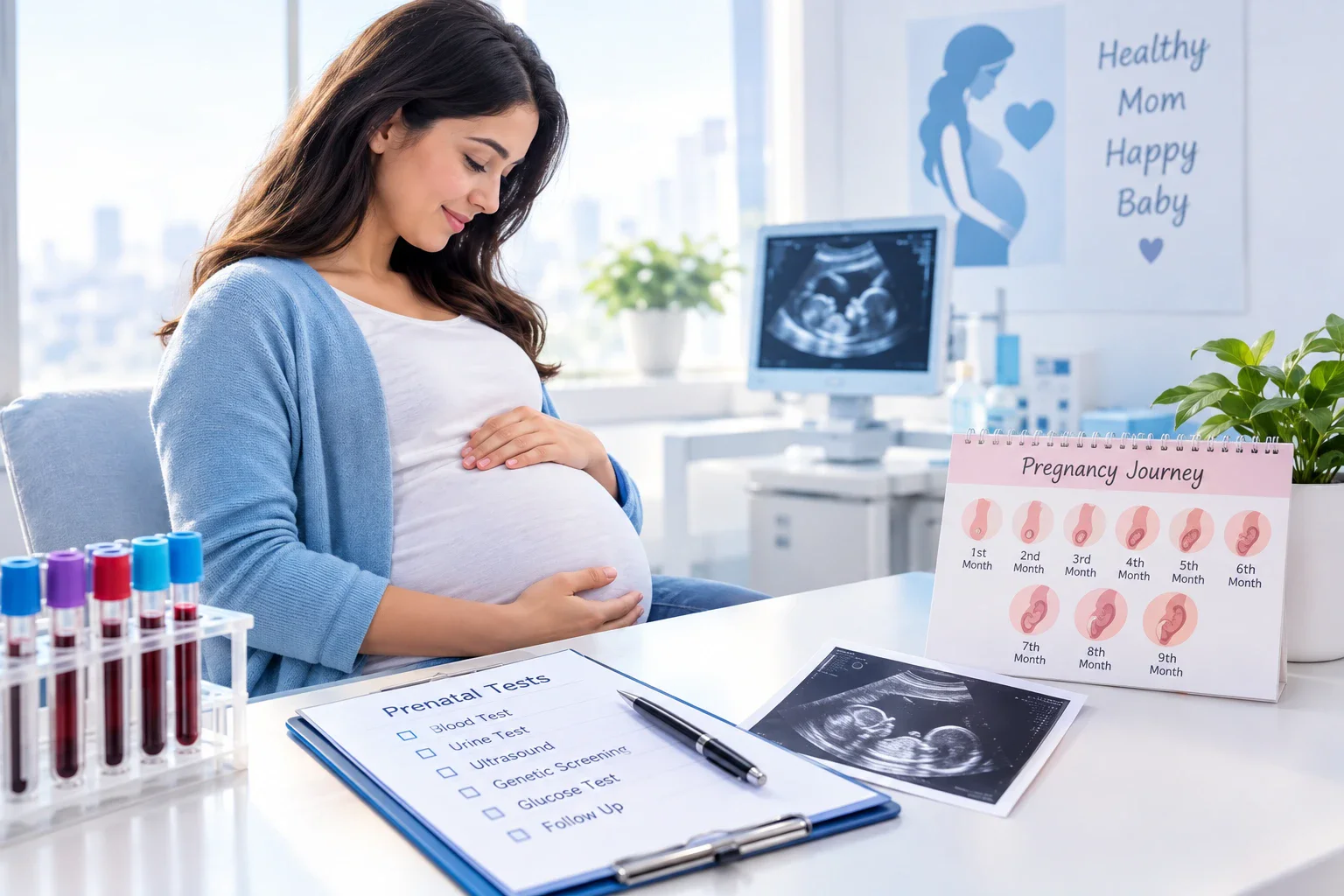 image about تحاليل الحمل التي تكشف ما لا يظهر للعين: ماذا تفحص الطبيبة خلال أشهر الحمل؟
