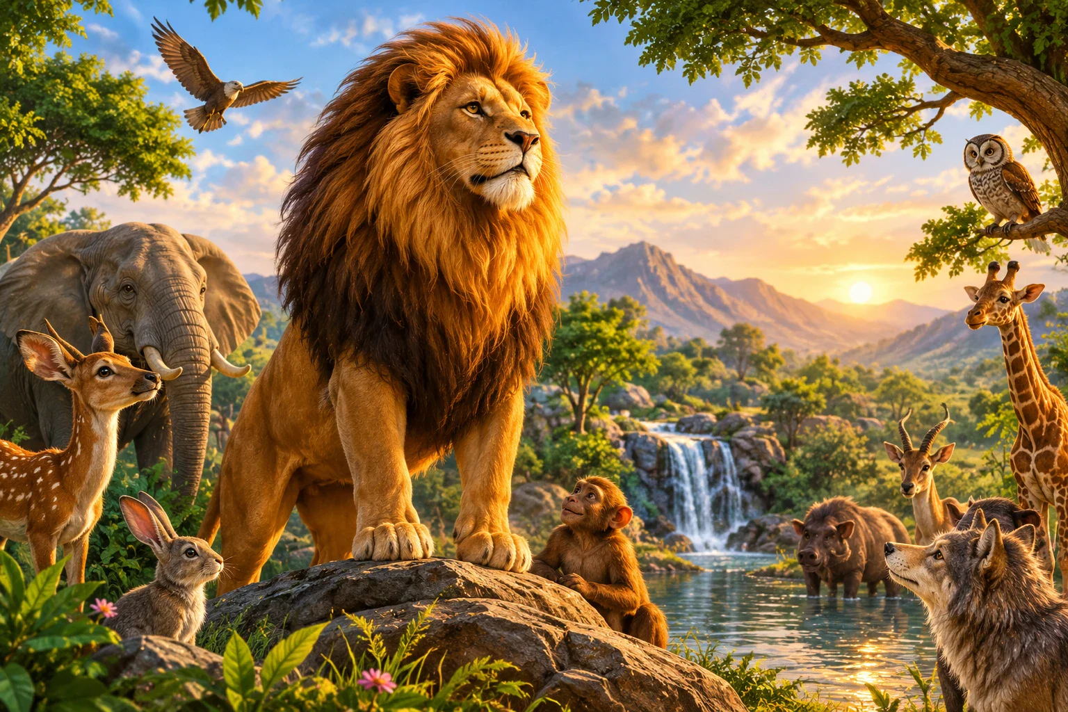image about 🦁 الأسد ملك الغابة.. حكاية عن الشجاعة والحكمة والرحمة