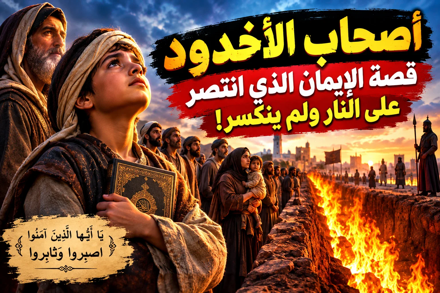 image about **🔥 أصحاب الأخدود.. قصة الإيمان الذي انتصر على النار ولم ينكسر!**