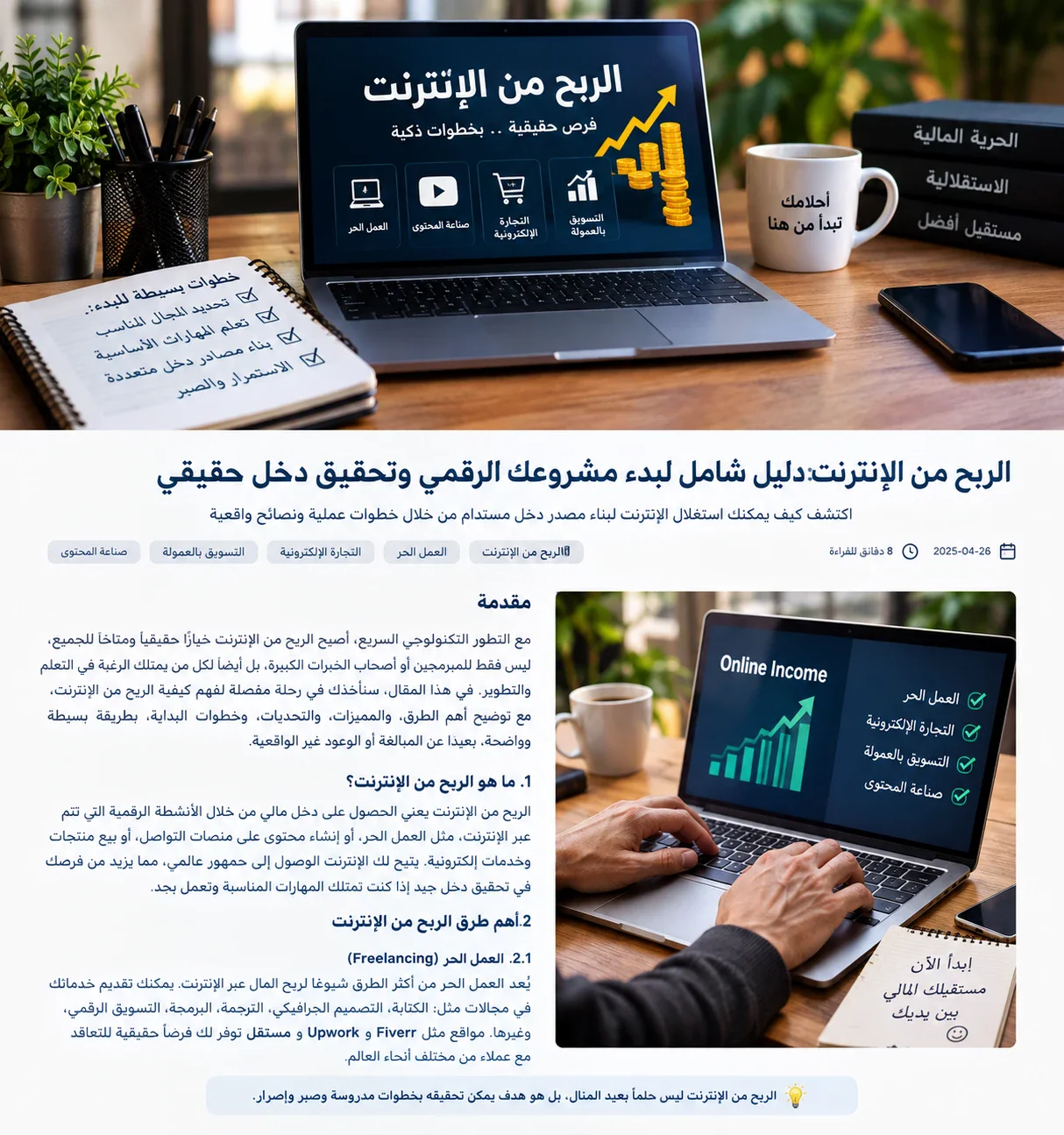 image about طرق الربح من الانترنت للمبتدئين