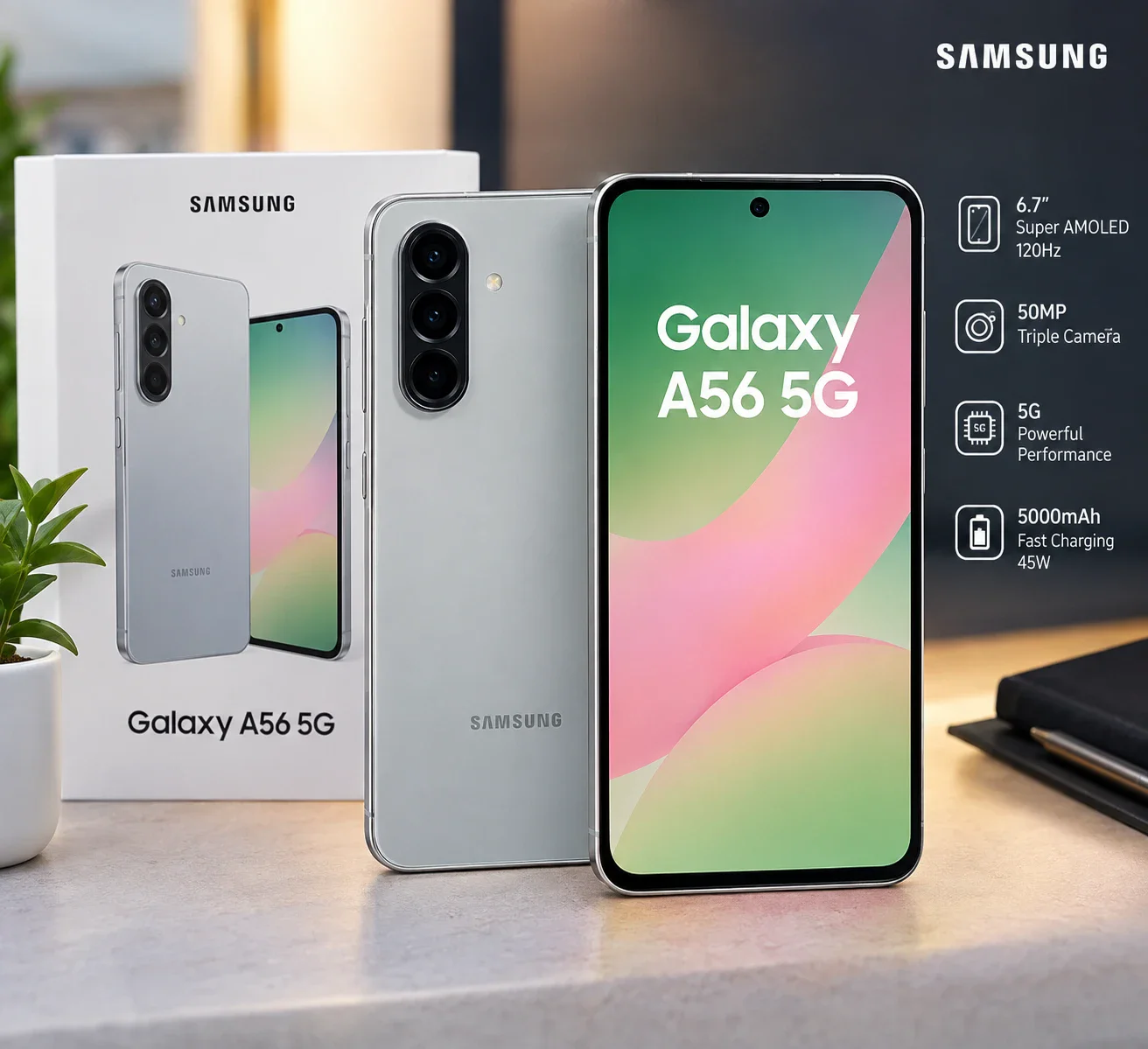 image about مراجعة Samsung Galaxy A56 5G: المواصفات والسعر والمميزات والعيوب