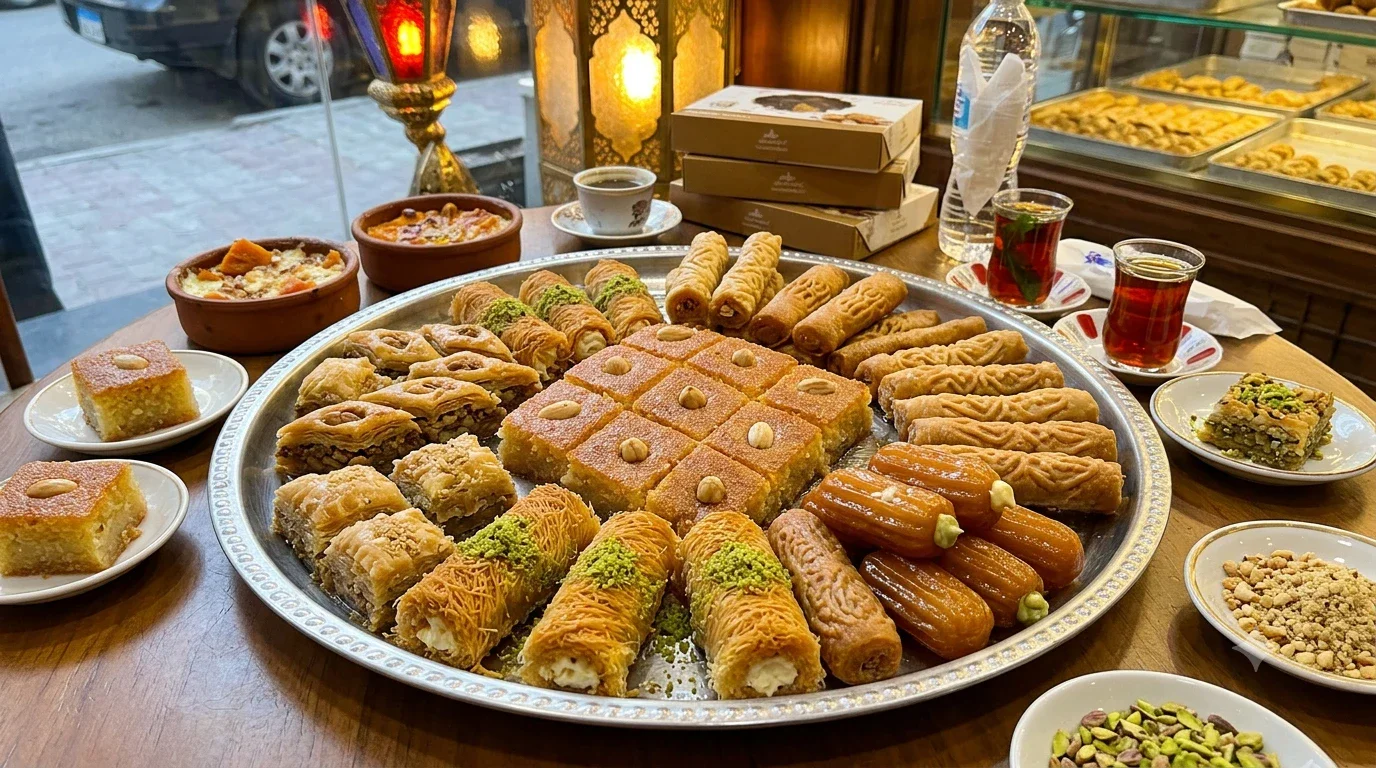 image about أشهر الأكلات في المطبخ المصري: رحلة بين الكشري والفول والطعمية والملوخية والمحشي والفتة والحلويات المصرية