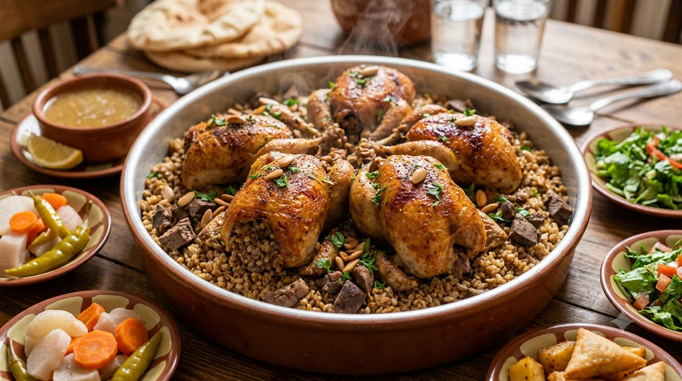 image about أشهر الأكلات في المطبخ المصري: رحلة بين الكشري والفول والطعمية والملوخية والمحشي والفتة والحلويات المصرية