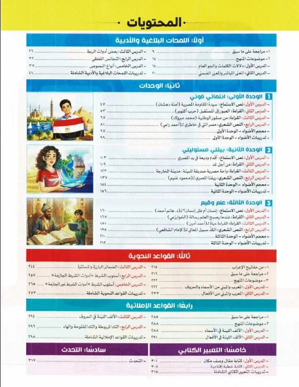 image about تحميل كتاب الأضواء لغة عربية للصف الثاني الإعدادي الترم الأول 2027 PDF – أحدث إصدار