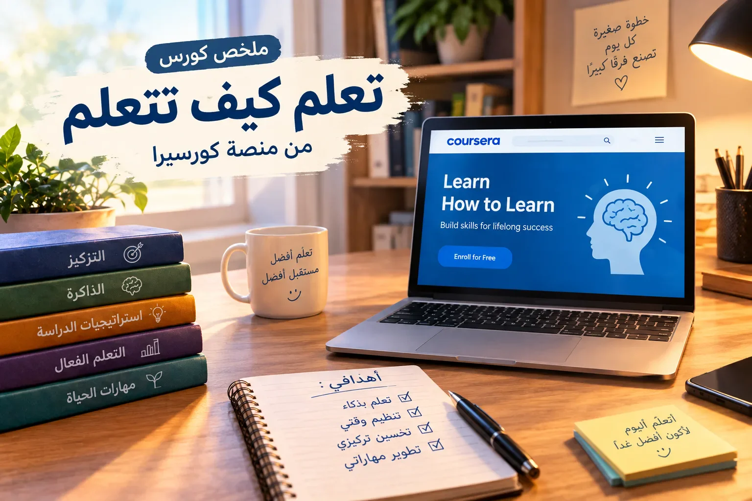 image about ملخص كورس تعلم كيف تتعلم من منصة كورسيرا