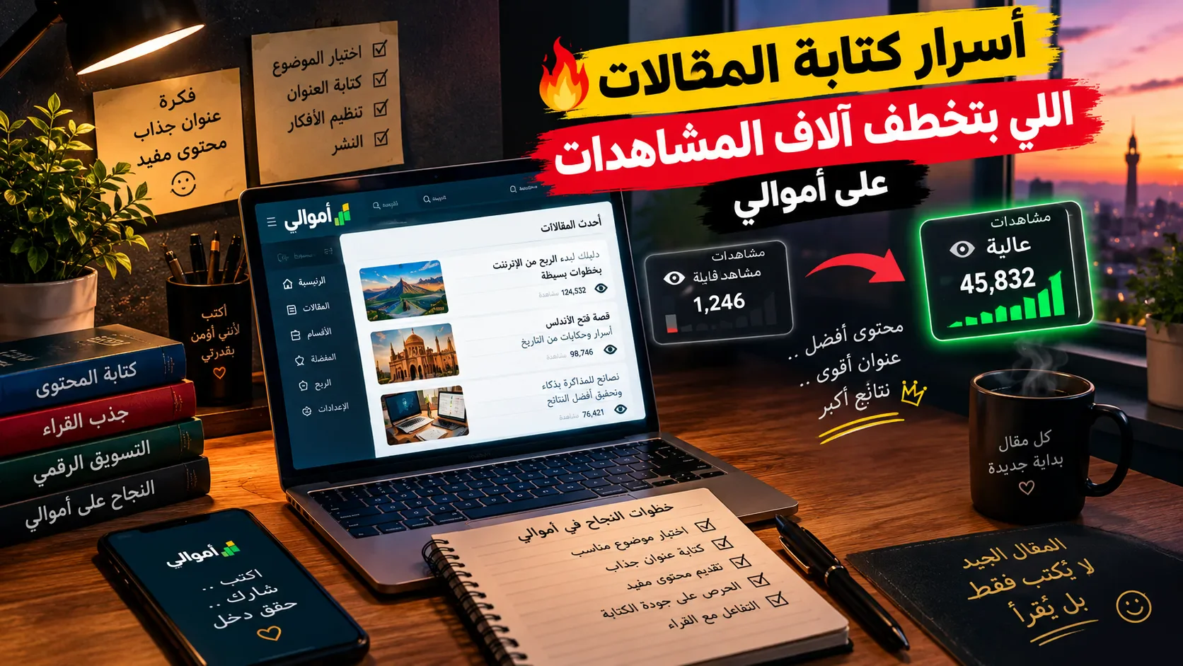 image about 😱 ليه مقالاتك على أموالي محدش بيقرأها 🔥 اكتشف أسرار جذب القراء وزيادة المشاهدات بطريقة ذكية 🚀