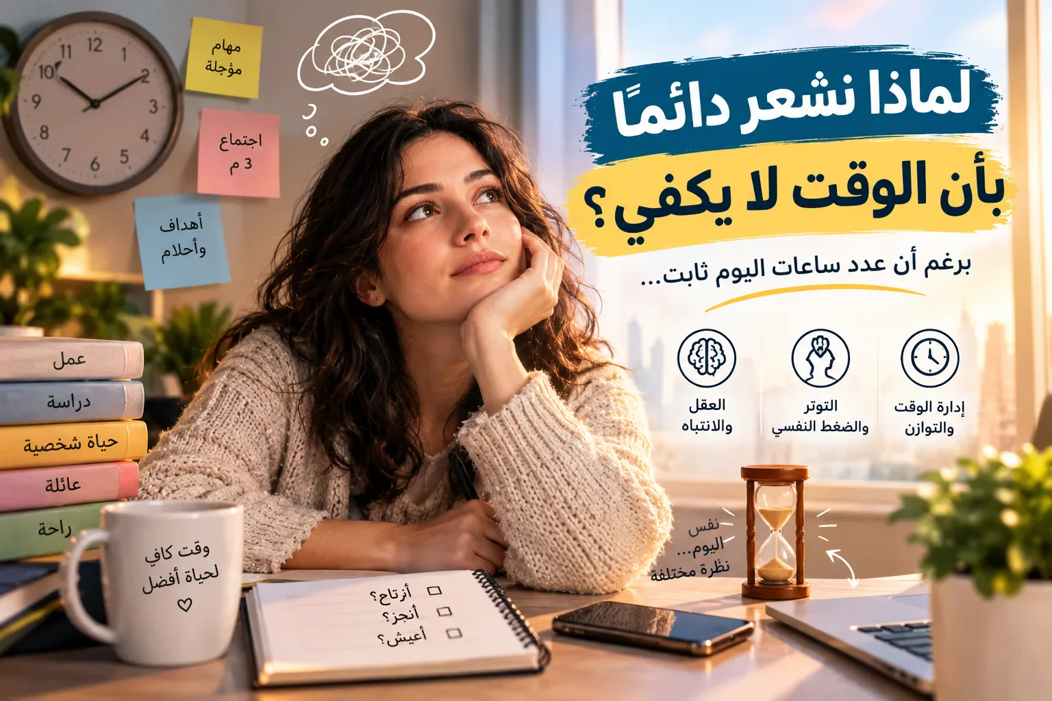 image about لماذا نشعر دائمًا بأن الوقت لا يكفي؟
