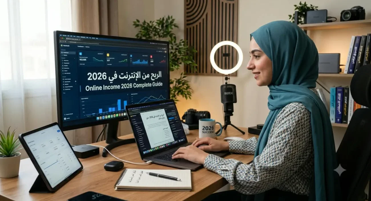 image about الربح من الإنترنت في 2026: الدليل الشامل لأشهر الطرق الحقيقية والحديثة 🚀