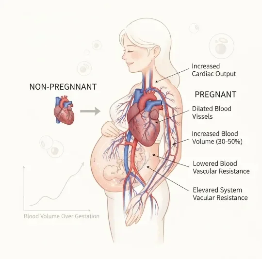 image about ماذا يحدث داخل جسم المرأة أثناء الحمل؟ تغيّرات هرمونية ودموية ومناعية لا تُرى بالعين
