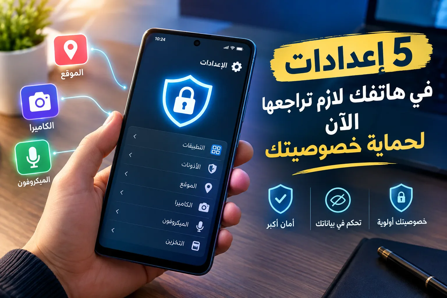 image about 5 إعدادات في هاتفك لازم تراجعها الآن لحماية خصوصيتك