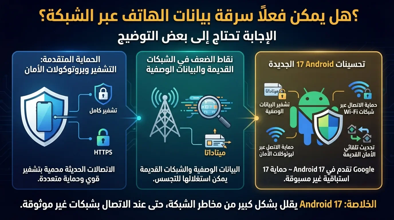 image about هل يمكن سرقة بياناتك من شبكة الهاتف؟ 4 طرق جديدة يحاول Android حمايتك منها.