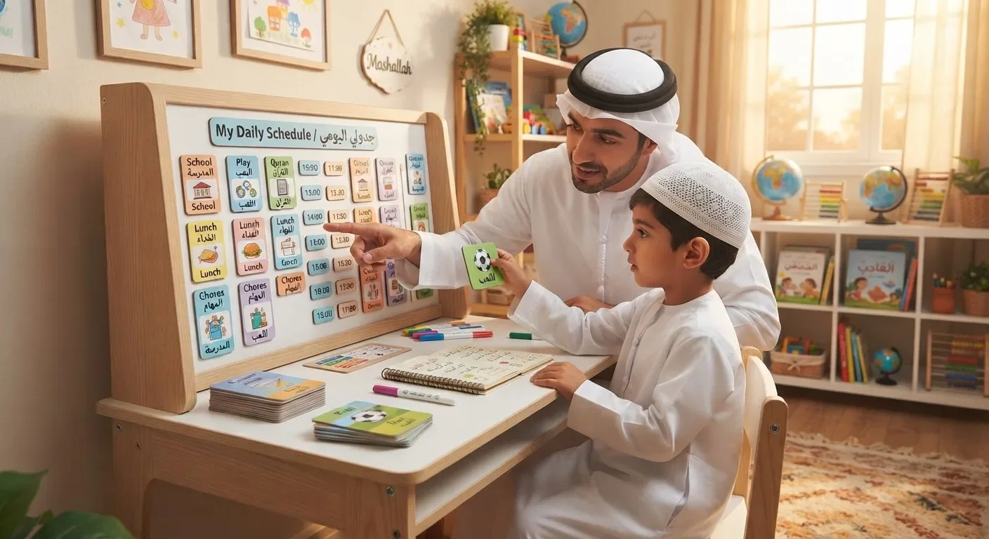 image about فن إدارة وقت الطفل بين المذاكرة واللعب وتوزيع الأنشطة