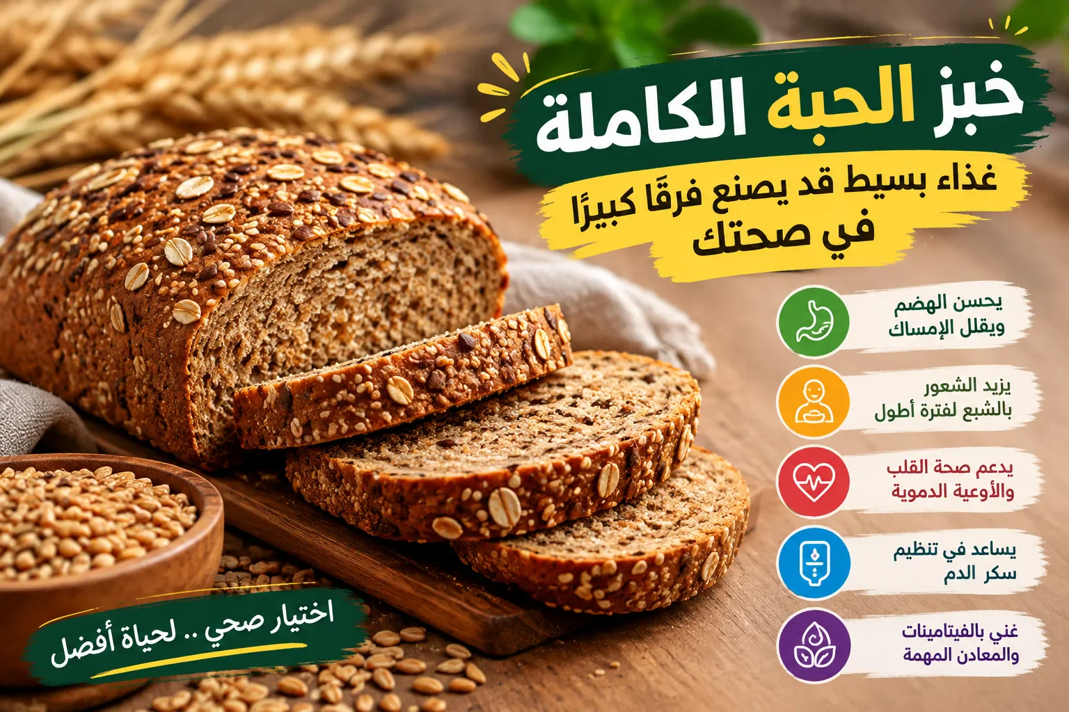 image about خبز الحبة الكاملة: لماذا قد يكون اختيارك الأفضل على مائدة الطعام؟