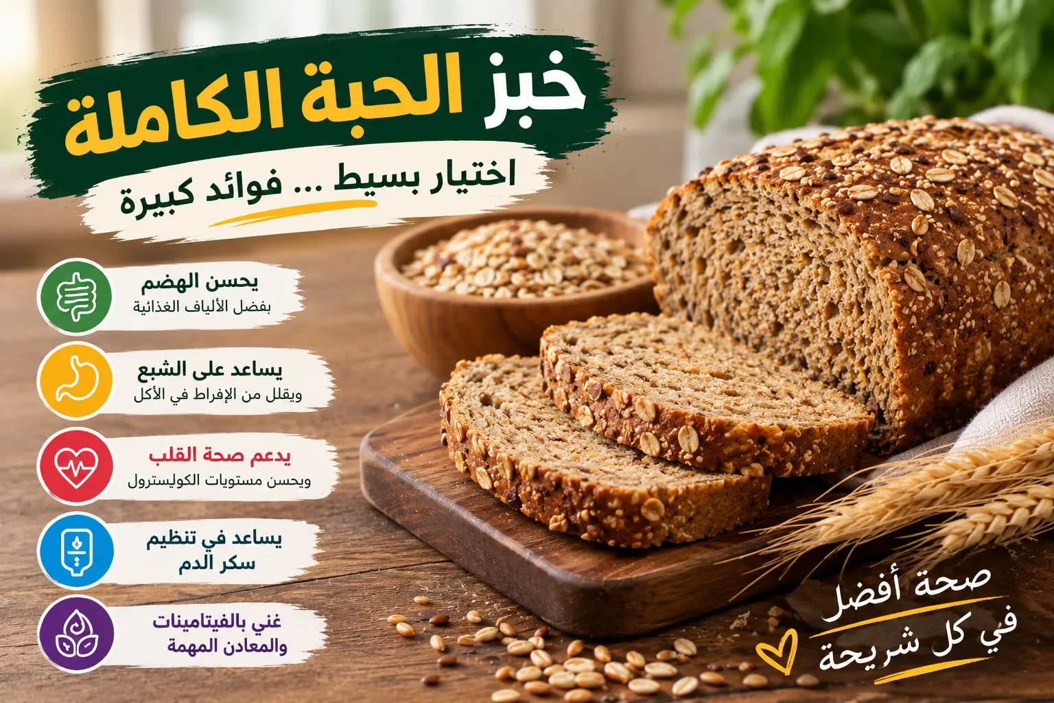 image about خبز الحبة الكاملة: لماذا قد يكون اختيارك الأفضل على مائدة الطعام؟