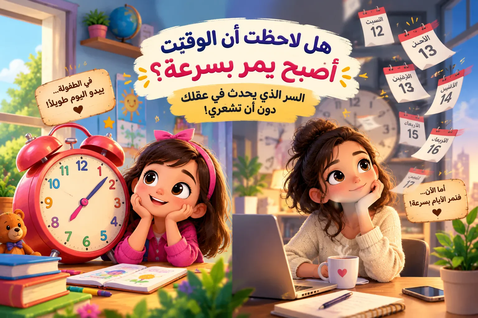 image about لماذا نشعر أن الوقت يمر أسرع كلما كبرنا؟ السر الذي لا نلاحظه في حياتنا اليومية