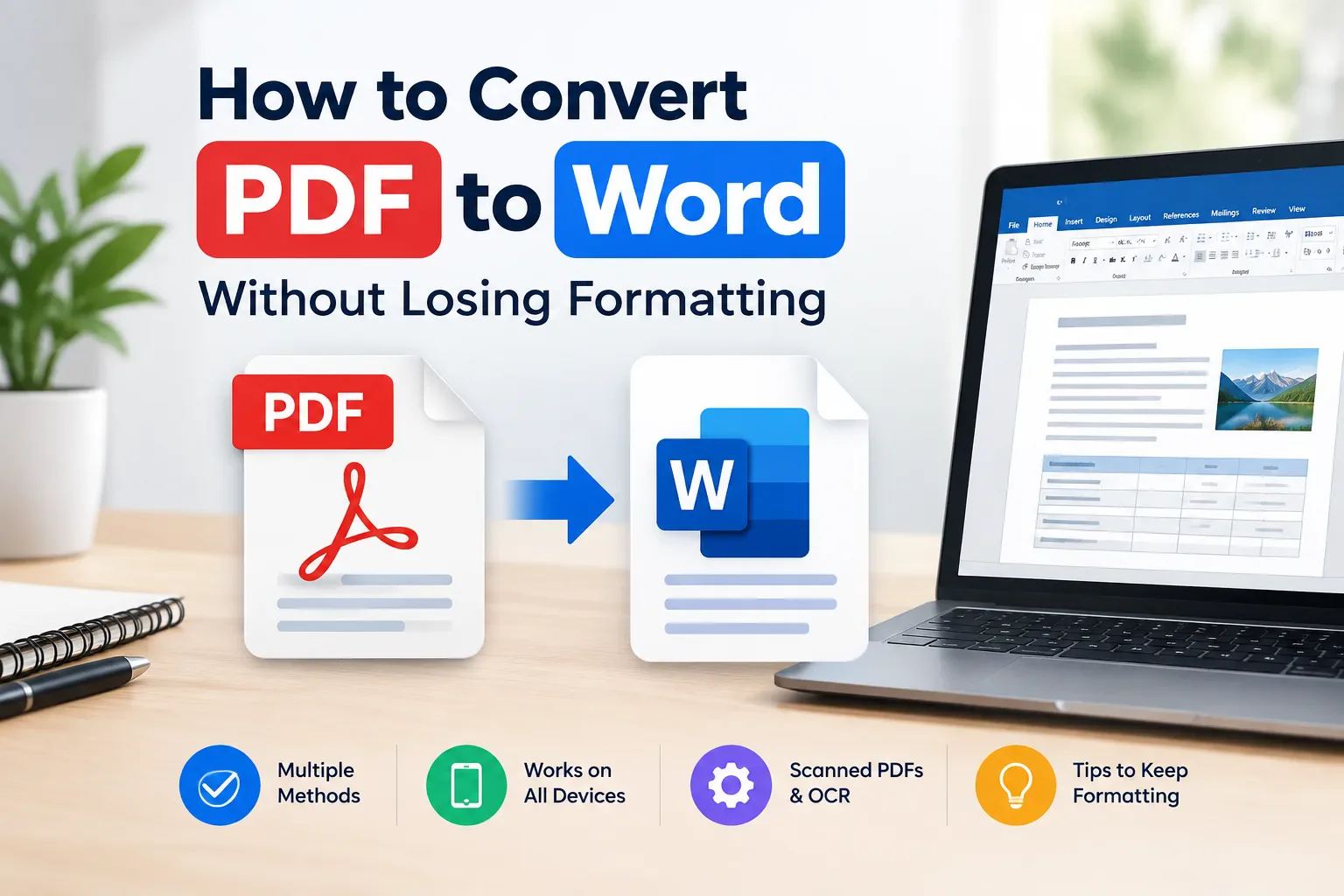 image about How to Convert PDF to Word Without Losing Formatting
