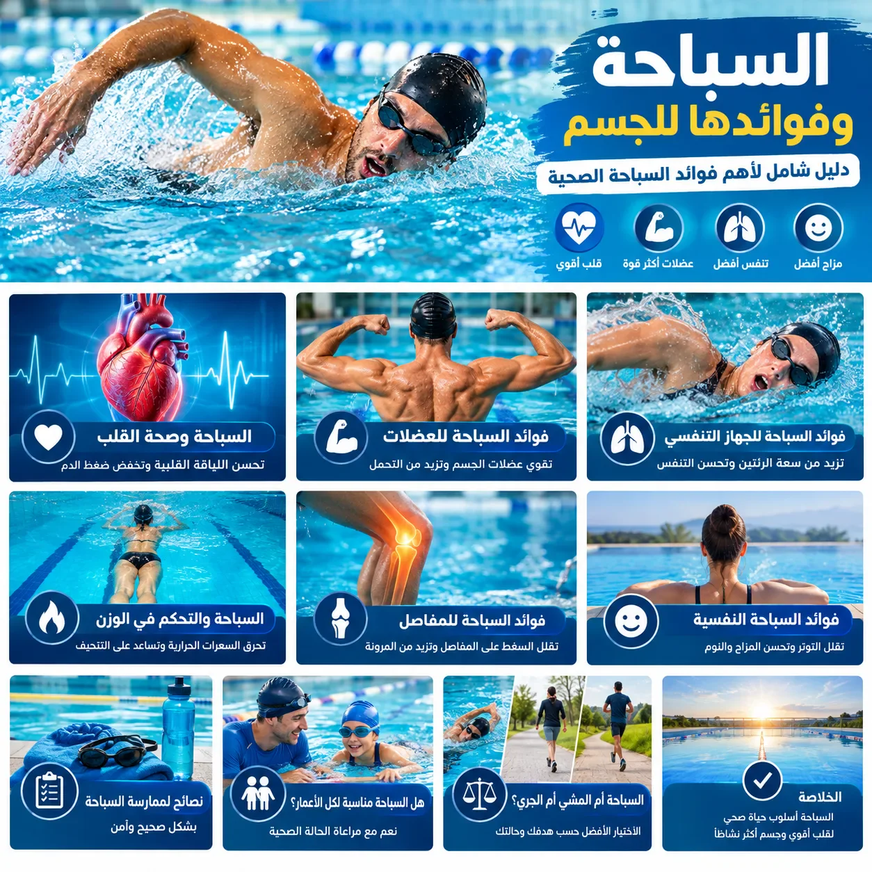 image about السباحة وفوائدها للجسم: دليل شامل لأهم فوائد السباحة الصحية