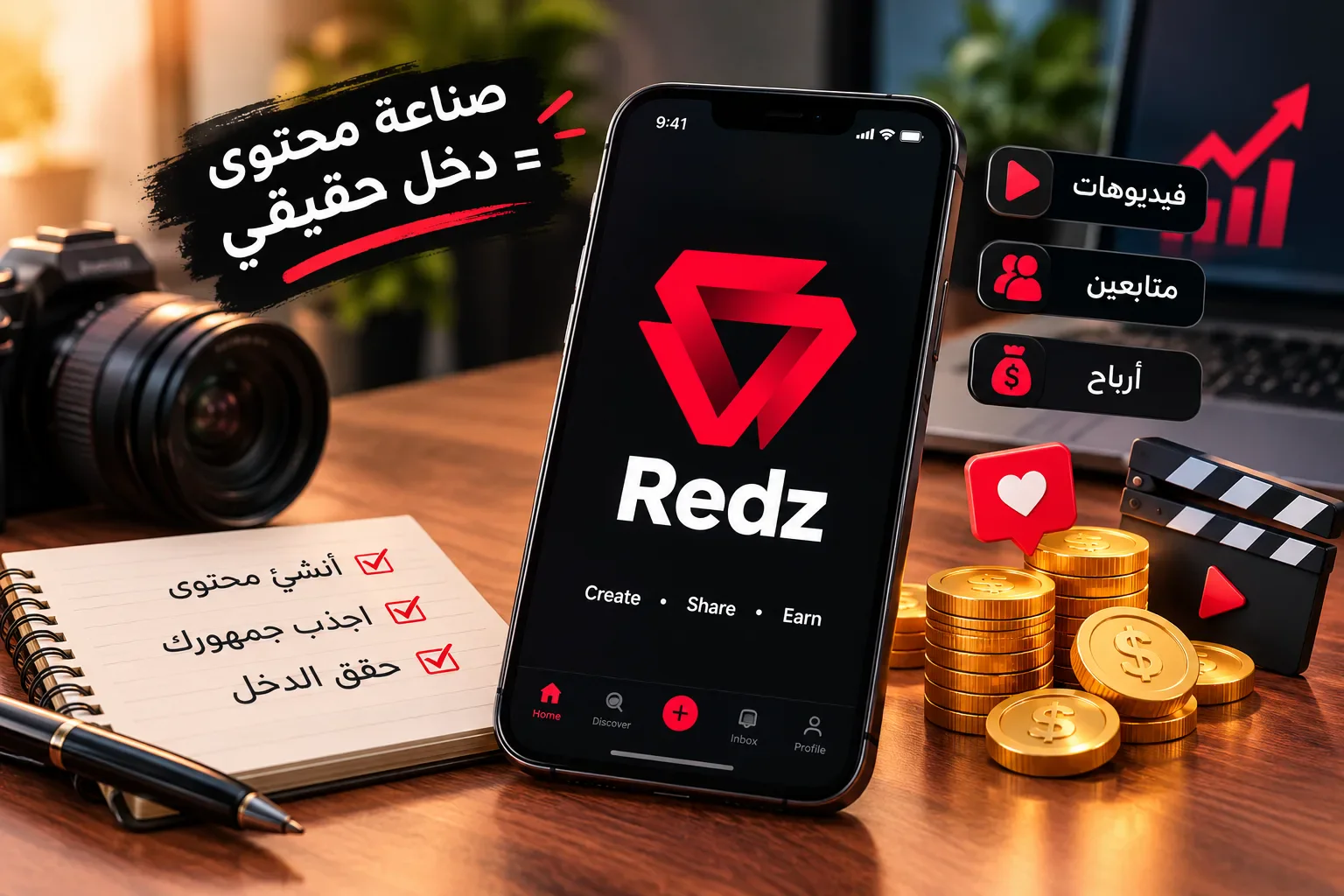 image about ظهر فجأة وبدأ يلفت الأنظار.. ما قصة تطبيق Redz وطريقة الربح منه؟