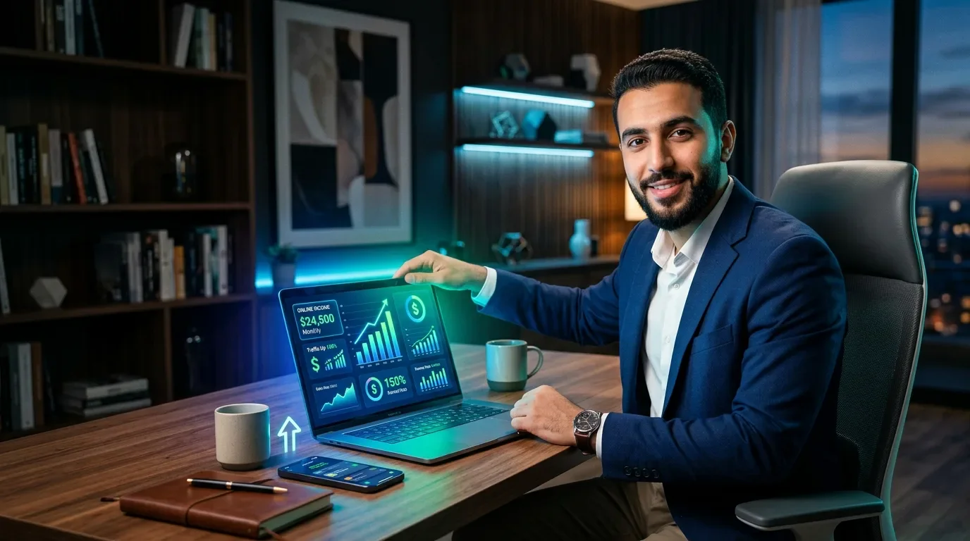 image about الربح من الإنترنت: دليلك الشامل لبناء دخل حقيقي من المنزل في 2026