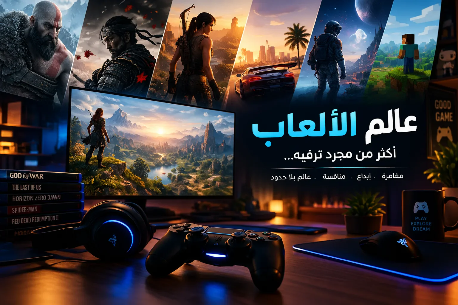 image about 🎮 عالم الألعاب: عندما تتحول الشاشة إلى بوابة لعالم آخر