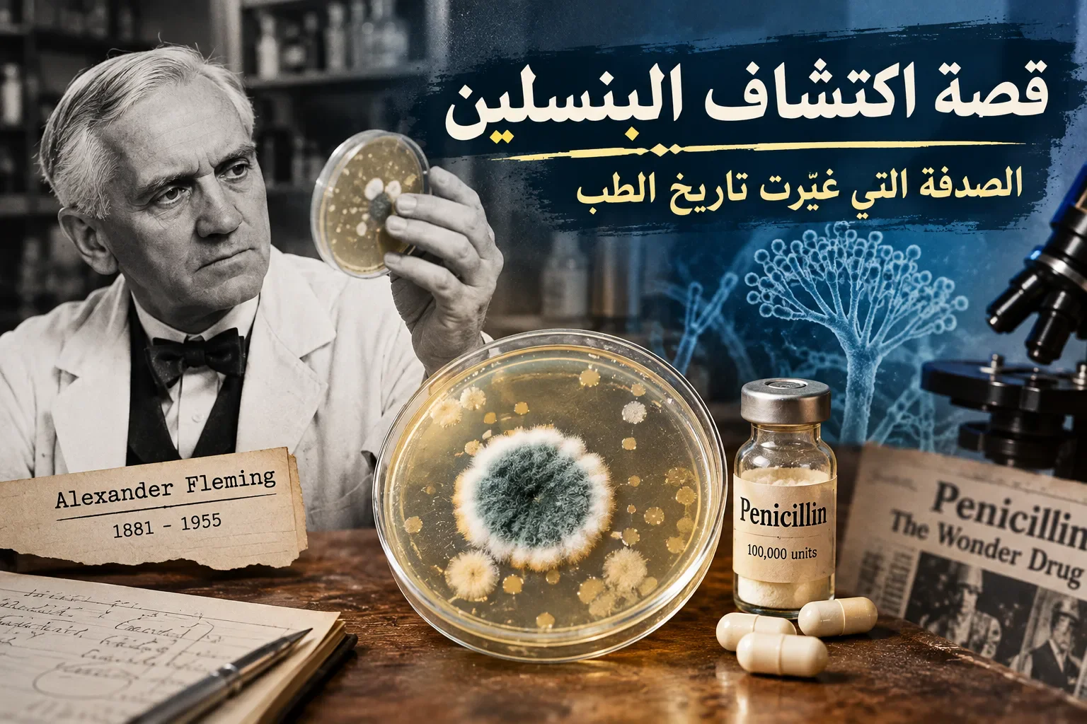 image about قصة اكتشاف البنسلين.. الصدفة التي غيّرت تاريخ الطب