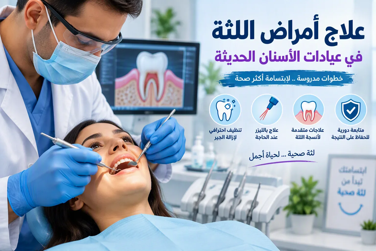 image about نزيف اللثة عند التنظيف: ماذا يعني تكراره، وكيف تُشخَّص أمراض اللثة وتُعالَج؟