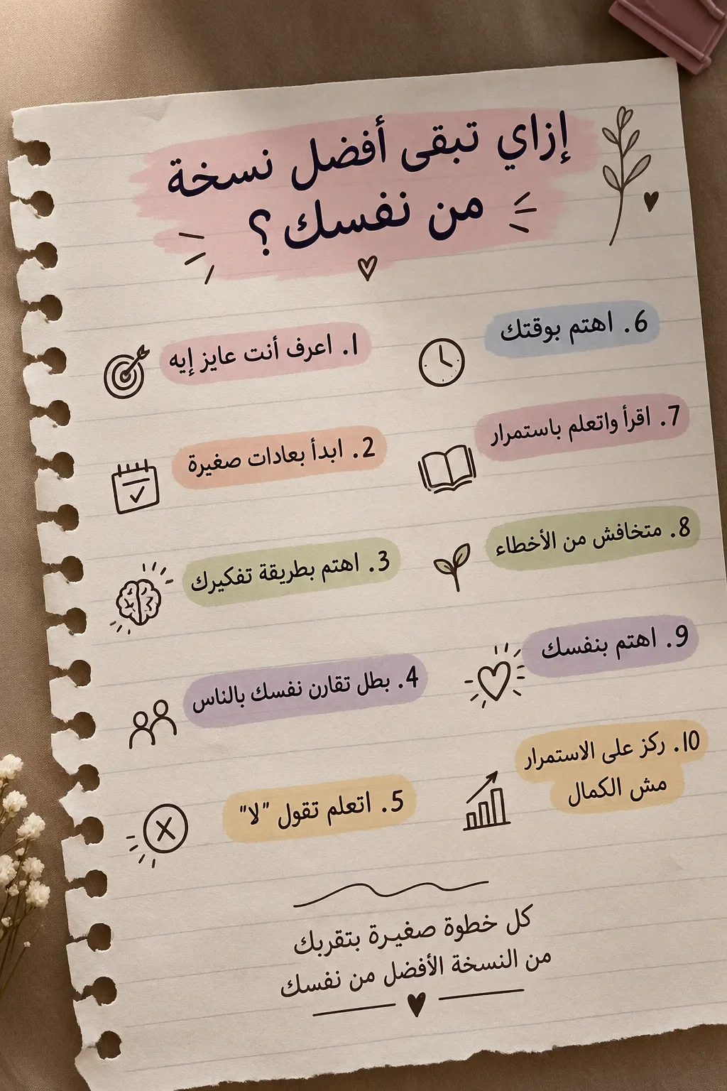 image about كيف تصبح أفضل نسخة من نفسك؟🍂