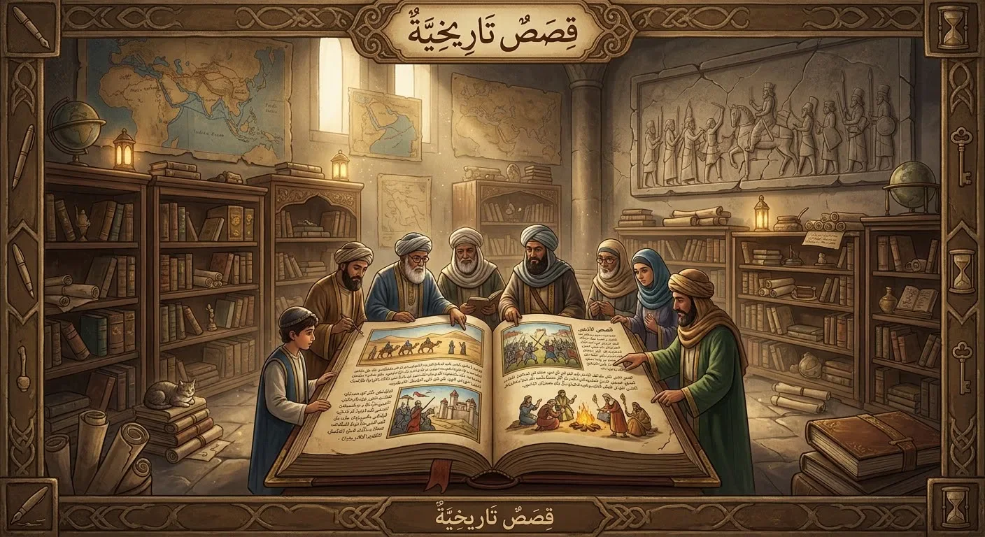 image about قصص تاريخية مشوقة تكشف أسرار الماضي وحكايات الملوك والحضارات والمعارك والشخصيات القديمه صنعت أحداثًا غيّرت مجرى التاريخ.