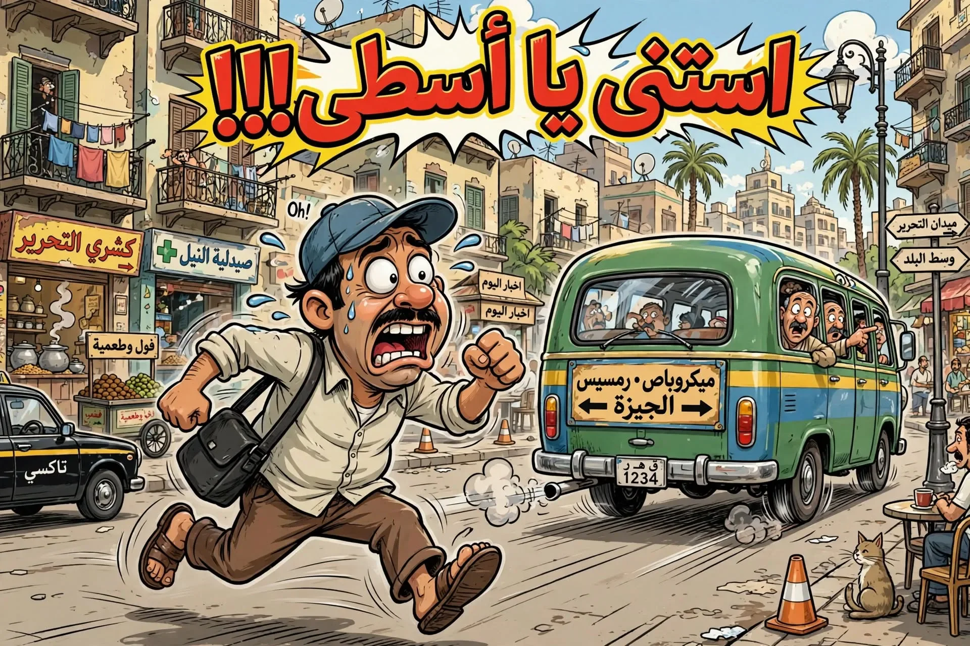 image about  يوميات المواطن المصري: كيف نحول الزحمة والحر والمنبه إلى كوميديا يومية
