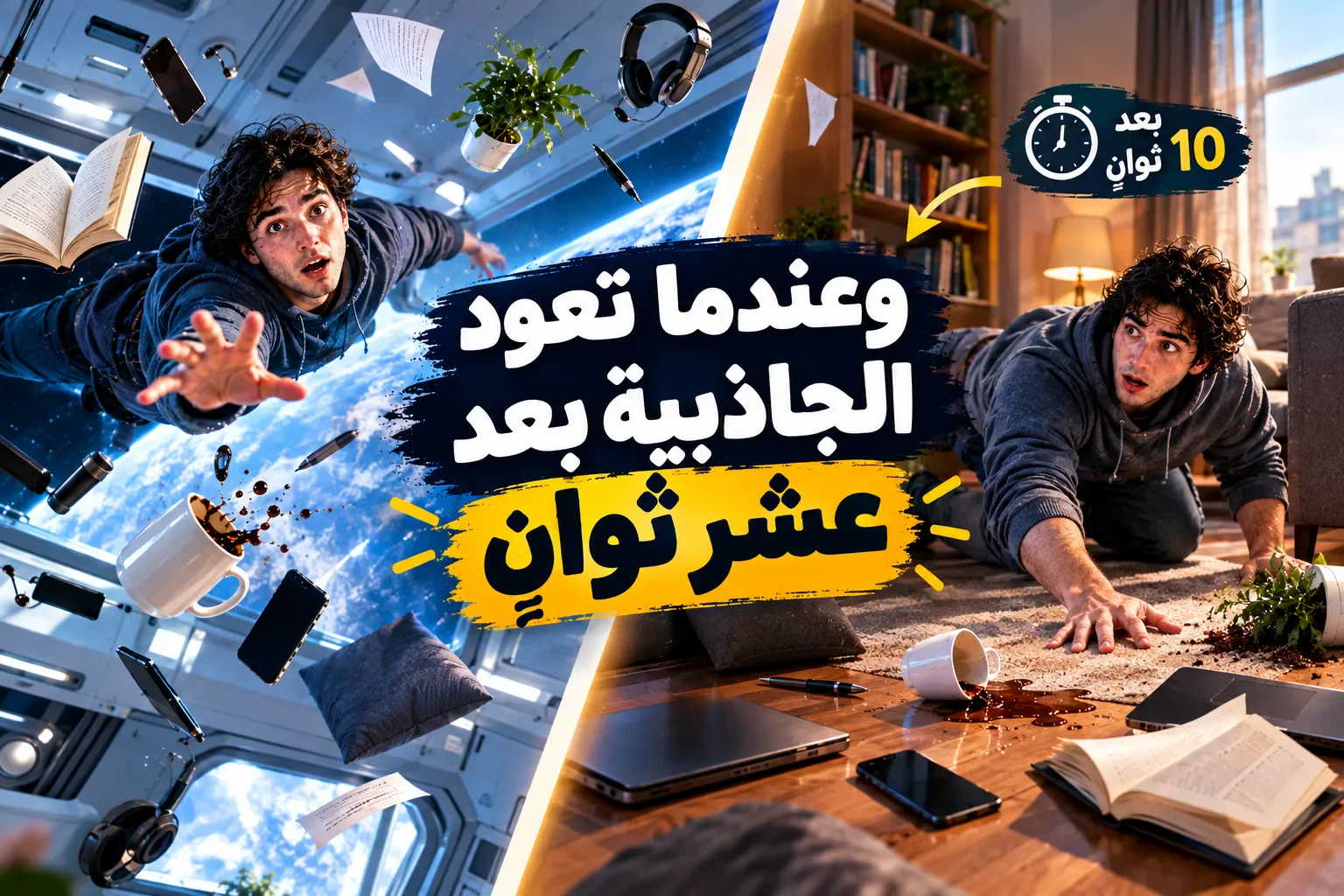 image about ماذا سيحدث لو اختفت الجاذبية من الأرض لمدة 10 ثواني؟