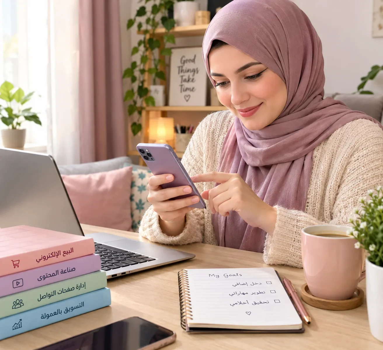 image about كيف تبدئين العمل من المنزل باستخدام الهاتف فقط؟