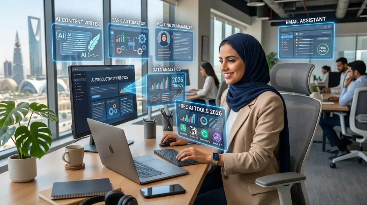 image about أفضل أدوات الذكاء الاصطناعي المجانية لزيادة إنتاجيتك في 2026 🤖
