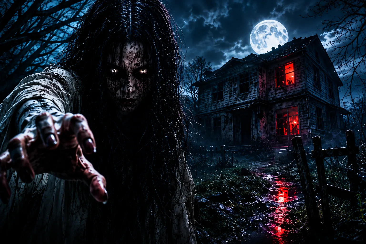 image about البيت المهجور في آخر القرية 🏚️🌕