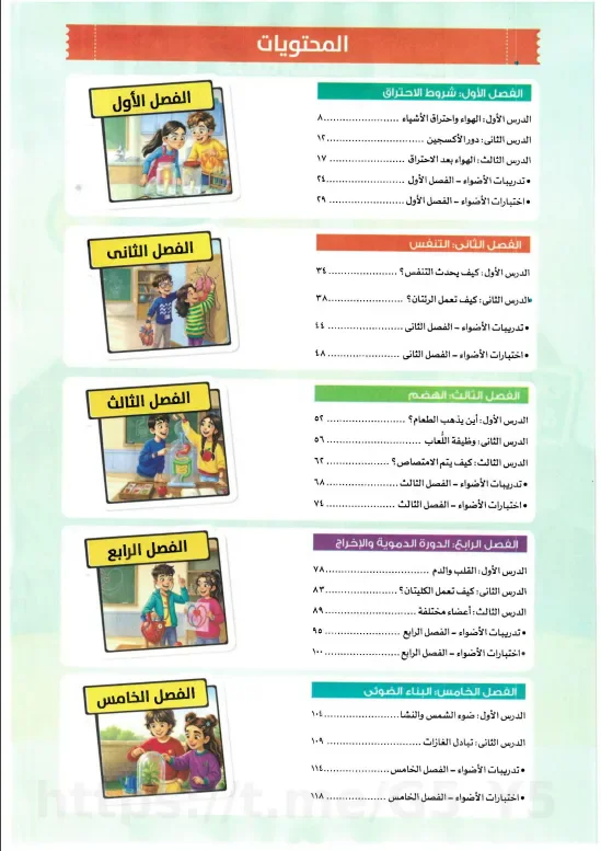 image about تحميل كتاب الأضواء علوم الصف السادس الابتدائي الترم الأول 2027 PDF أحدث نسخة