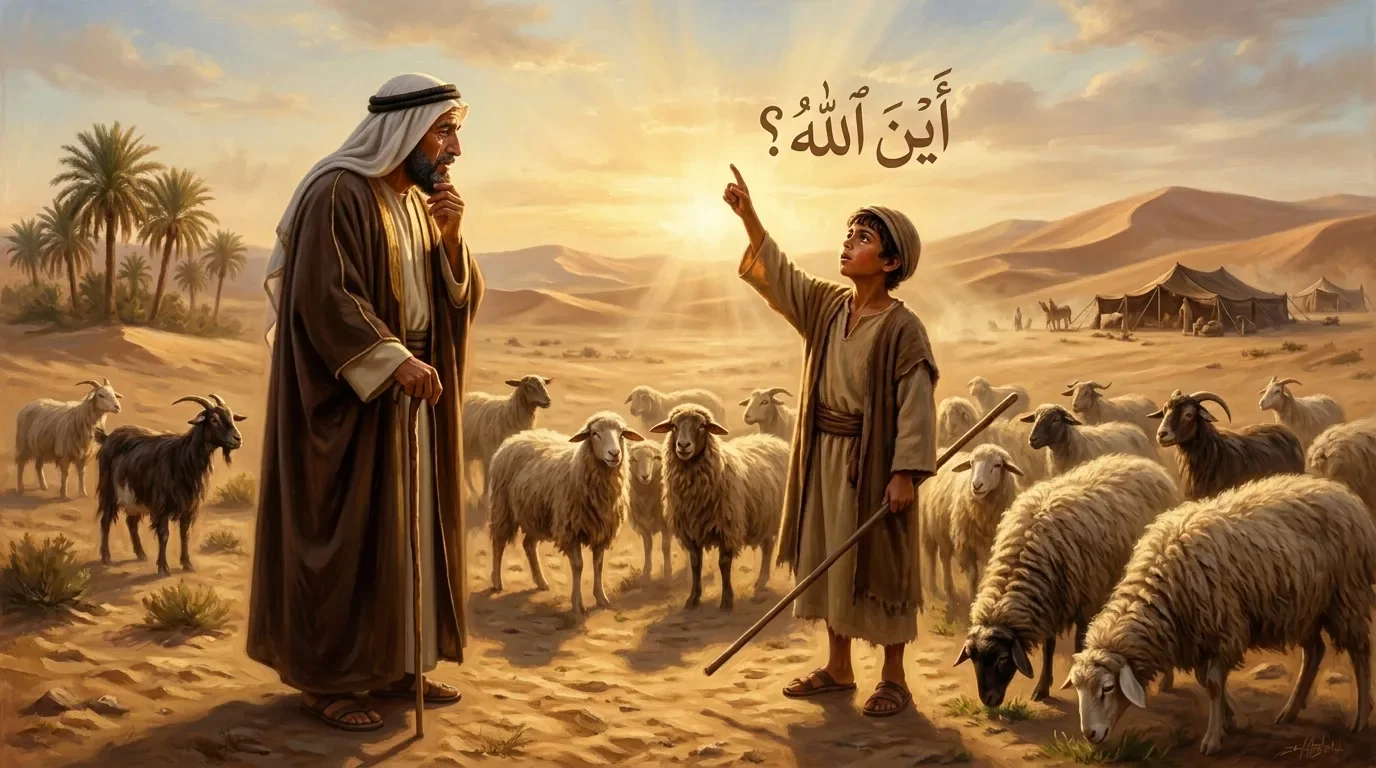 image about القصة الملهمة للراعي الأمين الذي هزت كلمته قلب ابن عمر فحرره وملكّه الغنم