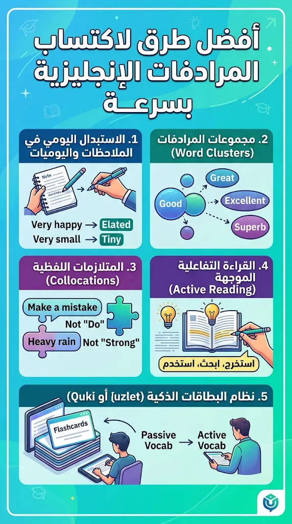image about أفضل طرق لأكتساب المرادفات الإنجليزيه بسرعه