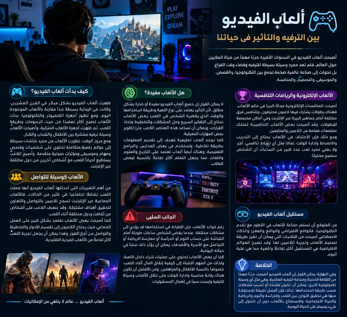 image about ألعاب الفيديو: بين الترفيه والتأثير في حياتنا