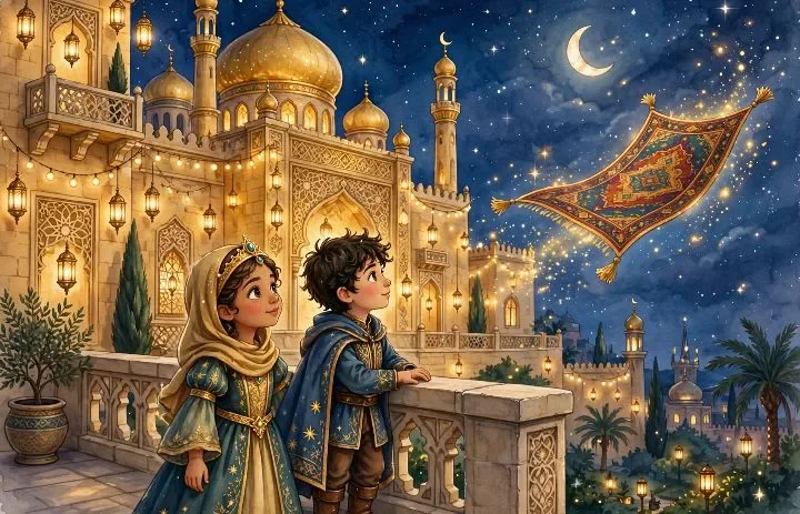 image about قصه علاء الدين والمصباح السحرى 