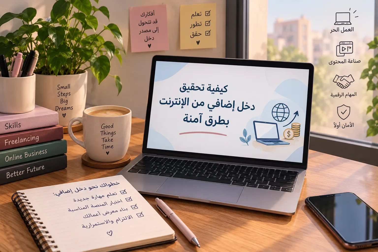 image about كيفية تحقيق دخل إضافي من الإنترنت بطرق آمنة