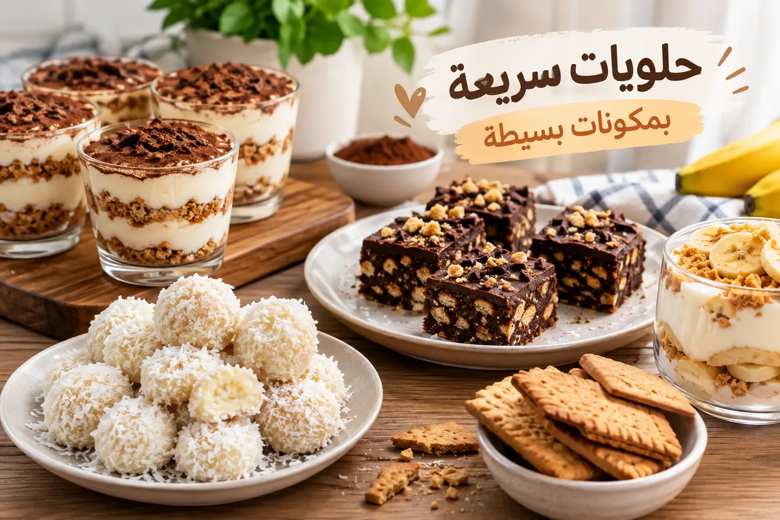 image about حلويات سريعة بمكونات بسيطة: وصفات سهلة ولذيذة في دقائق