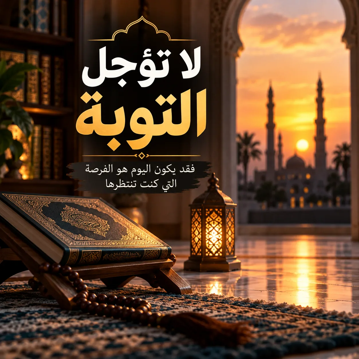 image about لا تؤجل التوبة.. فقد يكون اليوم هو الفرصة التي تنتظرها