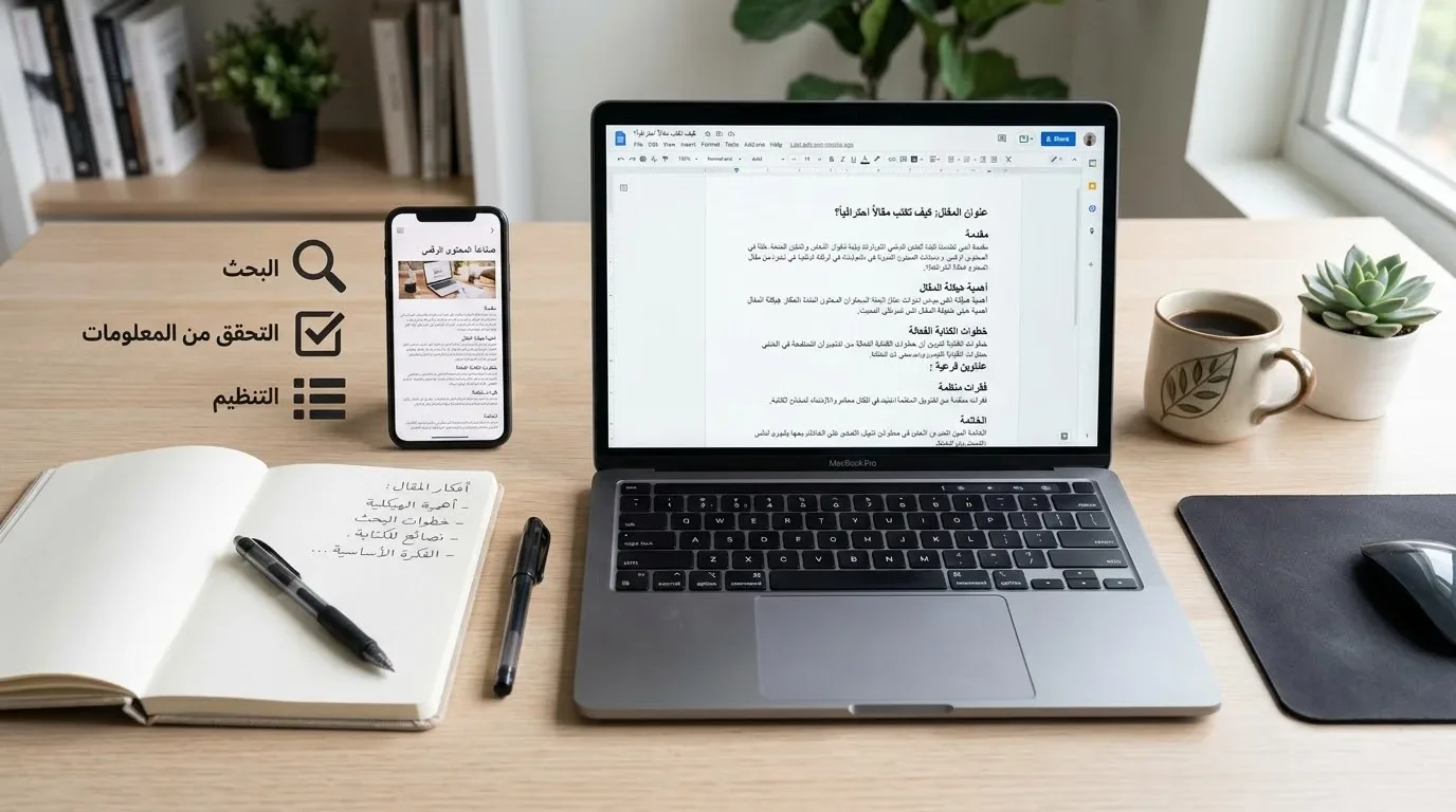 image about كيف تكتب مقالًا مفيدًا؟ 7 خطوات لتطوير محتواك وزيادة قيمته