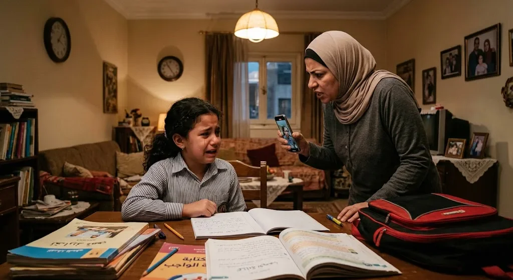image about ​جيلٌ تحت التهديد: كيف تحوّلت المناهج الجديدة إلى «كابوس نفسي» داخل البيت؟