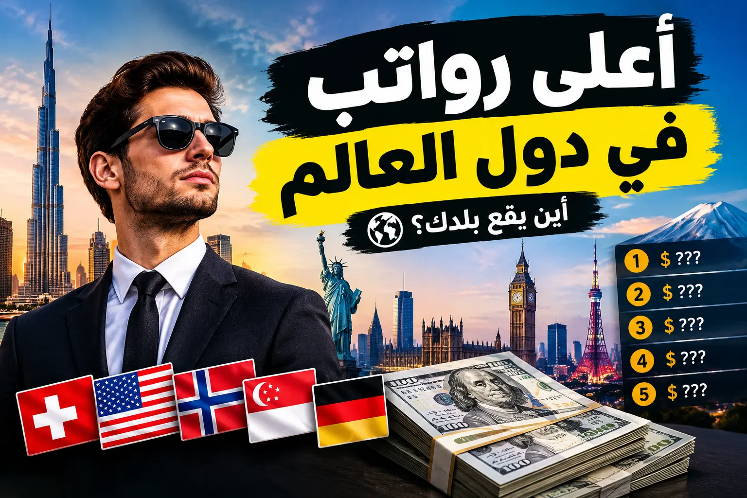 image about أعلى رواتب في العالم 2026: أين يحصل الموظفون على أكبر دخل؟