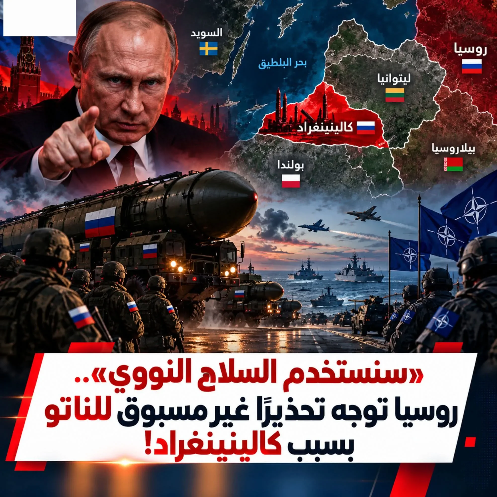 image about ⚠️ كالينينغراد تشعل التوتر.. روسيا تحذّر الناتو من تصعيد خطير