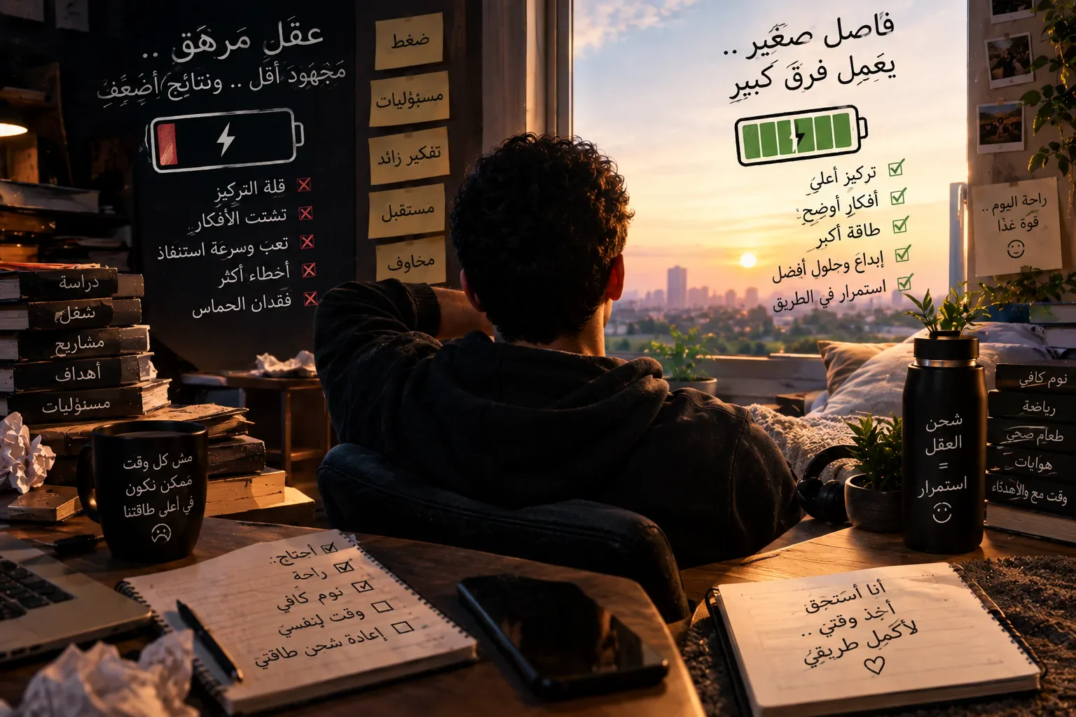 image about الراحه مش رفاهيه دي احتياج علشان تجمع طاقتك وتكمل اي طريق بدأتو 
