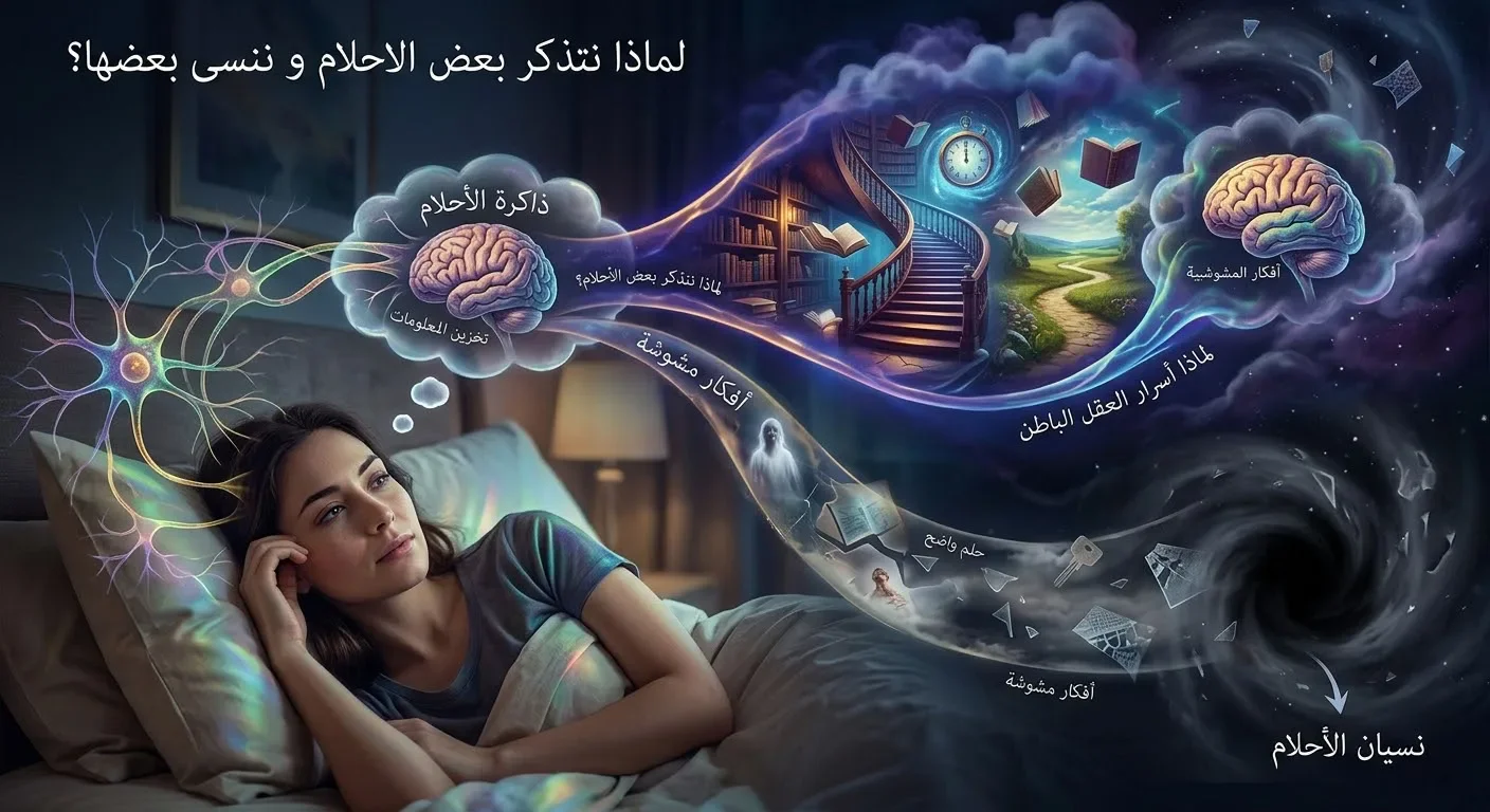 image about 🧠 لماذا نتذكر بعض الأحلام وننسى بعضها؟ أسرار علمية تكشف ما يحدث داخل الدماغ أثناء النوم
